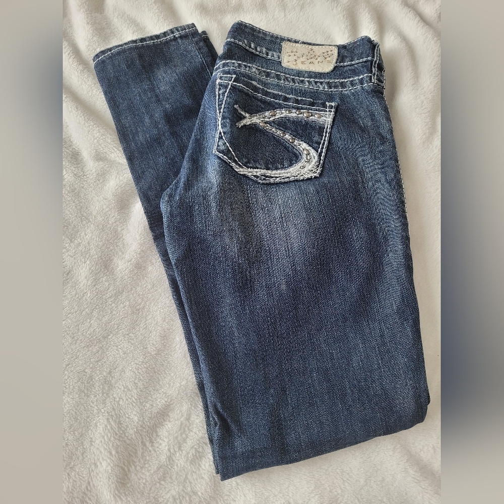 Silver Aiko Women's Skinny Jeans - Size W25/L31